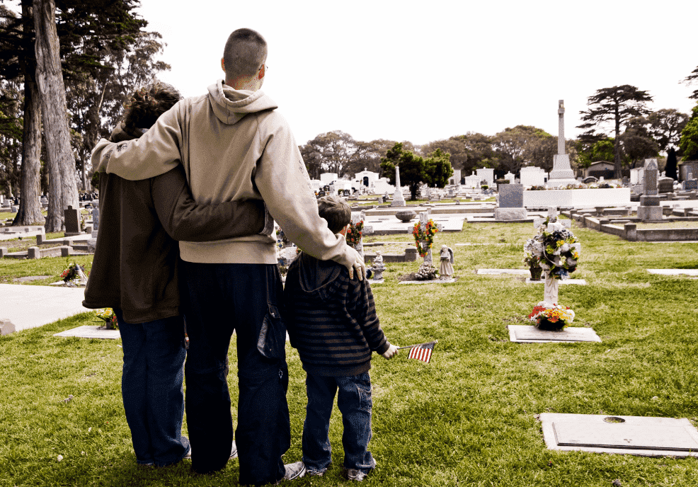Family at a Grave