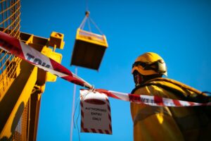Heavy equipment accident