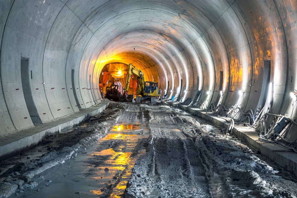 tunnel system under construction