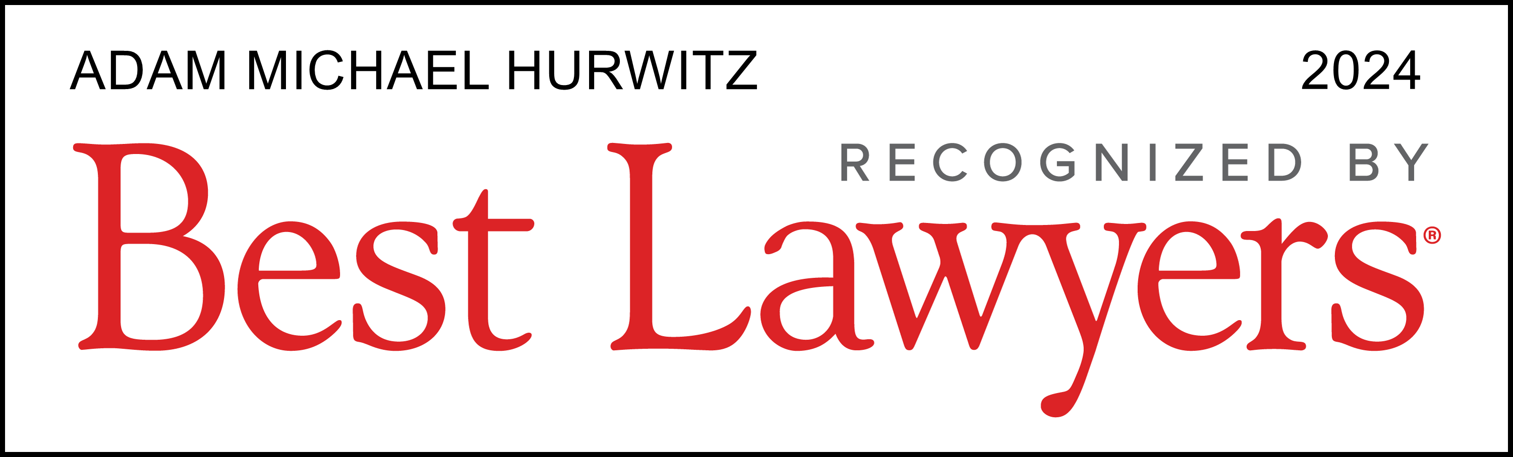 Adam Michael Hurwitz recognized by Best Lawyers 2024