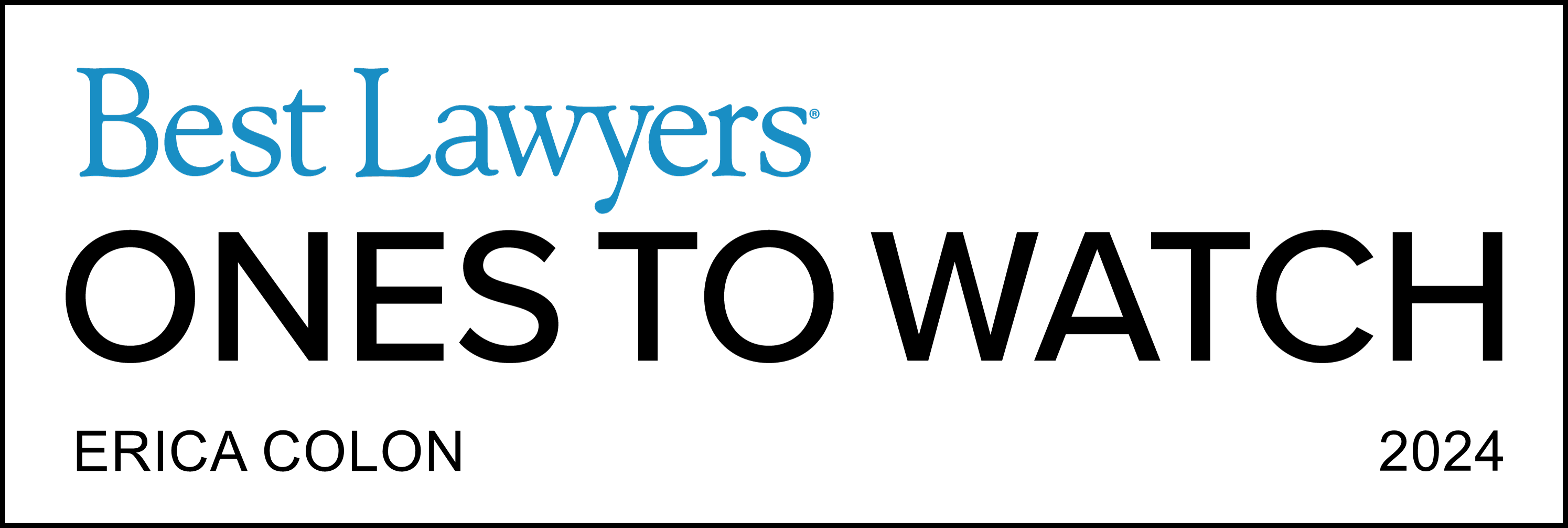 Best Lawyers Ones To Watch 2024 Erica Colon