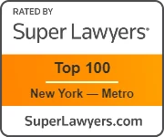Super Lawyers top 100 New York - Metro Badge